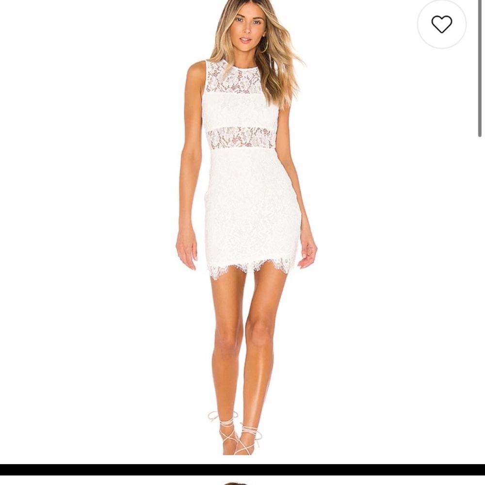 White revolve dress